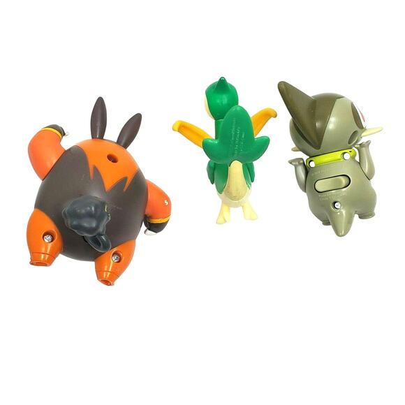 3 McDonalds Pokemon Toys Servine Pignite and Axew 2012 Lot Mini Figures - Picture 2 of 8